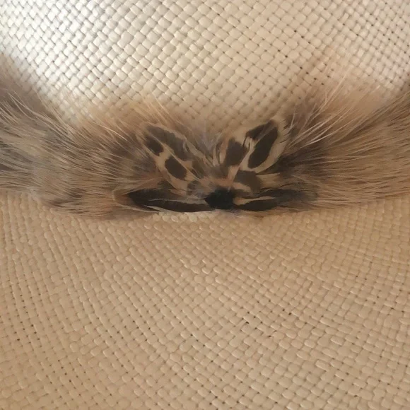 Western Natural Peacock Feather Hat Band New! - Picture 2 of 7